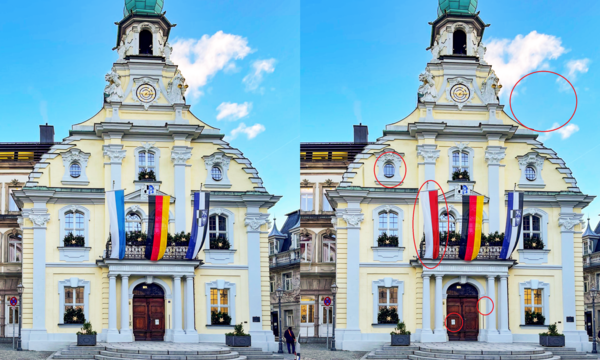 Lösung Suchbild Rathaus