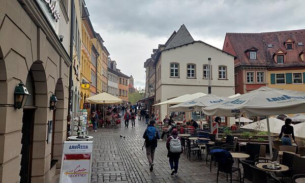 Obere Brücke Bamberg Außenbestuhlung