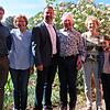 Sohn Michael und Tochter Monika, Bürgermeister Mario Schönwald, Jubilar Rudolf Böhmer mit Ehegattin Annemarie und Enkelin Tamina.