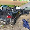 Schwerer Verkehrsunfall bei Ebersdorf bei Coburg: Zwei Personen erlitten schwerste Verletzungen.