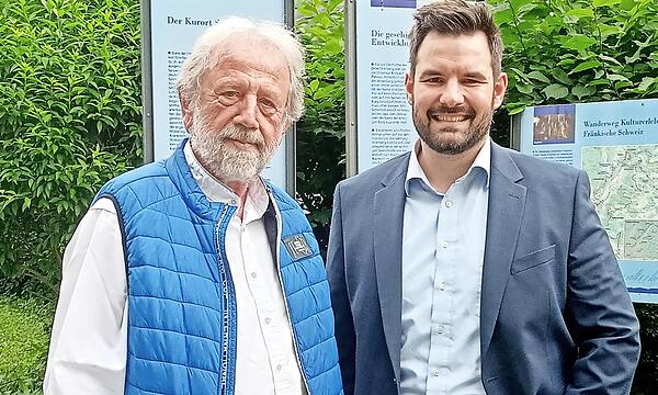 Bürgermeister Christian Weber (r.) folgt als FSV-Vorsitzender auf Altlandrat Reinhardt Glauber.