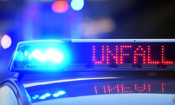 Polizei sichert Unfallstelle
