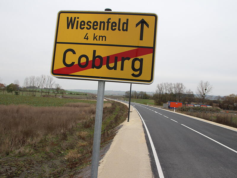 Neue Trasse der Staatsstraße 2205 zwischen Coburg und Wiesenfeld