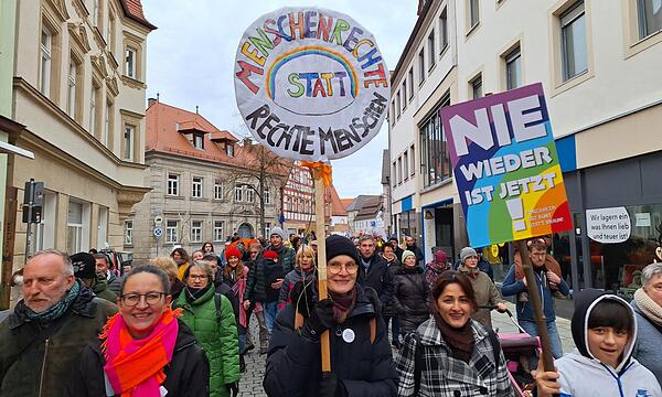 Mehrere hundert Teilnehmer zählte die Demo gegen rechts im vergangenen Jahr in Forchheim.