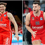Kevin Wohlrath (links) und Filip Stanic verlassen die Bamberg Baskets.