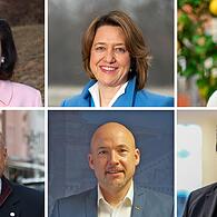 Was halten sie vom Koalitionsvertrag von SPD und Union? Das sagen die Bundestagsabgeordneten (oben v. li.) Dorothee Bär, Anja Weisgerber, Sabine Dittmar, (unten) Bernd Rützel, Alexander Hoffmann und Niklas Wagener.