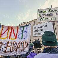 Demonstration gegen Rechtsruck