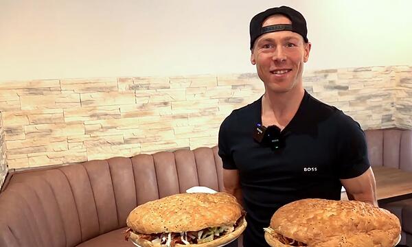 Wette mit Zwei-Kilo-Riesendöner in Augsburg