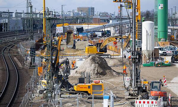 Baustelle der zweiten Stammstrecke in München