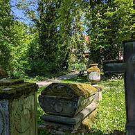 Der alte Friedhof in Kulmbach.Alter Friedhof Kulmbach