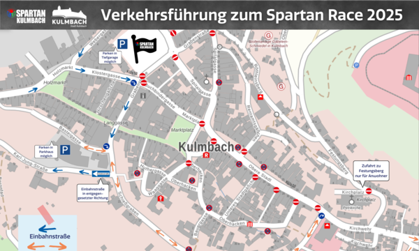 Verkehrsführung Spartan Race 2025