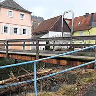 Die Ankerbrücke wurde im November 2023 gesperrt und in 2024 abgerissen. Nun soll hier ein Neubau entstehen.
