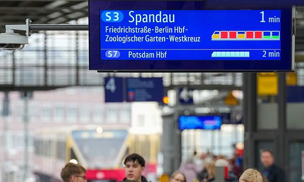 Auslastungsanzeige in Berlin