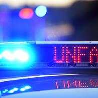 Polizei sichert Unfallstelle