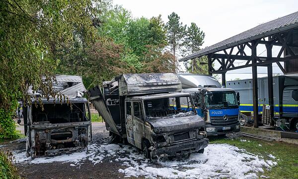 Brand bei der Reiterstaffel München
