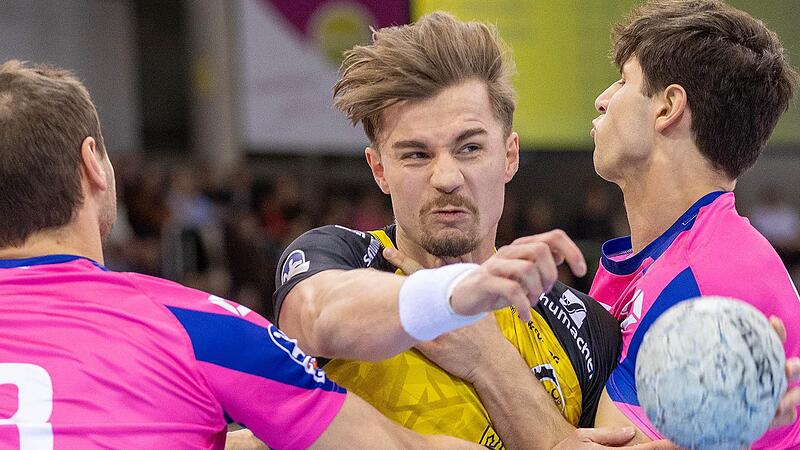 Jakob Knauer, hier beim Heimspiel gegen den TSV Bayer Dormagen, wird seinen zum Saisonende auslaufenden Vertrag beim HSC 2000 Coburg um zwei weitere Jahre verlängern.