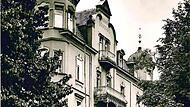 Diese Postkarte aus der Sammlung Josef Bötsch zeigt das "Haus Sanitas", damals Bergmannstraße 2, heute Nummer 3. Dort haben vor 46 Jahren Terroristen der RAF Unterschlupf gefunden.  Repro: Stadtarchiv Bad Kissingen