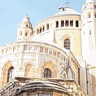 Die Dormitio-Abtei am Rande der Jerusalemer Altstadt.