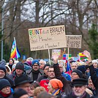 So sah es bei der Demo im vergangenen Jahr in Forchheim aus.Demo für Demokratie in Forchheim
