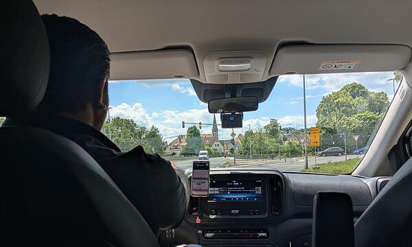 Der Bus ist wieder auf dem Weg zurück nach Münnerstadt.