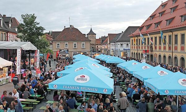 Der Marktplatz in Lichtenfels wird wieder zur Feiermeile.
