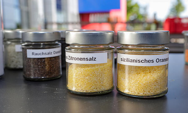 Salz ist einfach nur Salz? Nein, Ralf Schmitt brachte zahlreiche Varianten wie Zitronen- und Orangensalz sowie...Grill-Workshop