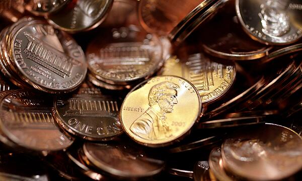 USA stellen Produktion von 1-Cent-Münzen ein
