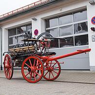 Diese Saugdruckpumpe von 1893 wurde restauriert und ist am Sonntag beim Umzug zu sehen.