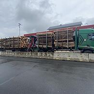 Überladener Lkw