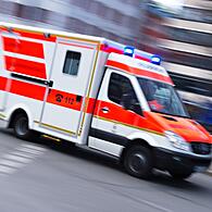 Rettungswagen im Einsatz