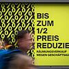 Geschäftsaufgabe in der Innenstadt