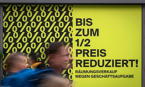 Geschäftsaufgabe in der Innenstadt