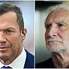 Veranstalteten am Freitagnachmittag in Herzogenaurach ein kleines Kaffeekränzchen: Lothar Matthäus (links) und Rudi Völler.