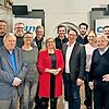 Das neugewählte Vorstandsteam des CSU-Ortsverbandes Bamberg-Berggebiet zusammen mit Melanie Huml (Bildmitte).