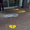 Protest-Graffiti vor Edeka-Filialen in Kronach und Lichtenfels
