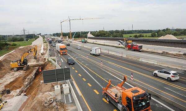 Die Baustelle auf der A3 geht in ihren nächsten Bauabschnitt zum sechsspurigen Ausbau.