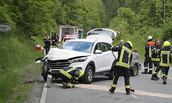 Beteiligt am Unfall waren ein Auto und ein Motorrad.