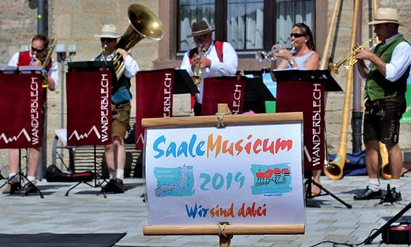 „Wanderblech“ beim 15. Saalemusicum in Hammelburg.