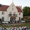 Mächtige Klänge mit allen Formationen – von links „Alphornfreunde Sommerberg“, „Alphornbläser Schwarze Berge“, „Freigerichter Alphornisten“.