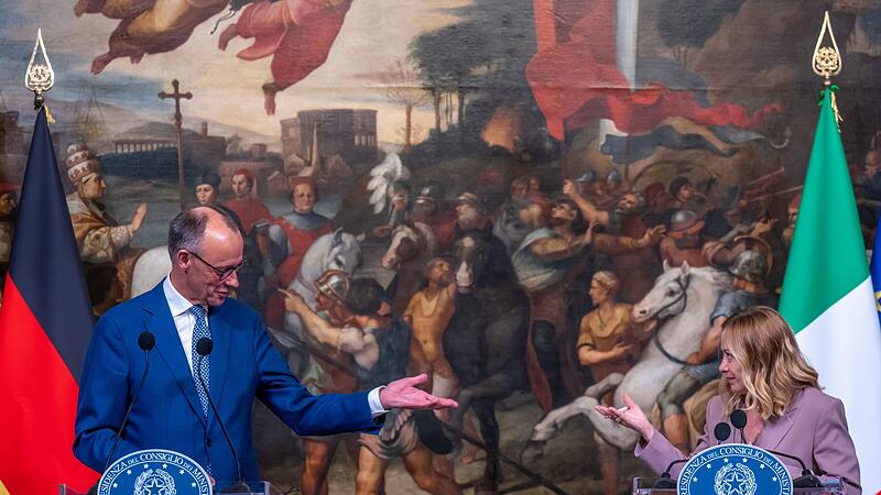 Bundeskanzler Merz trifft Italiens Ministerpräsidentin Meloni