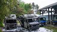 Brand bei der Reiterstaffel München