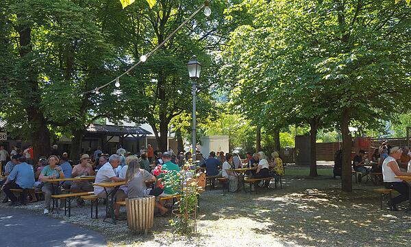 Der Mönchshof-Biergarten