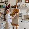 Auch Nadine Smirnova ist beim 16. Offenem Atelier in Forchheim dabei.