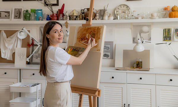Auch Nadine Smirnova ist beim 16. Offenem Atelier in Forchheim dabei.