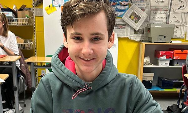 Aaron Reiterer, KLARTEXT!-Schüler der Klasse 8a der Mittelschule Schlüsselfeld