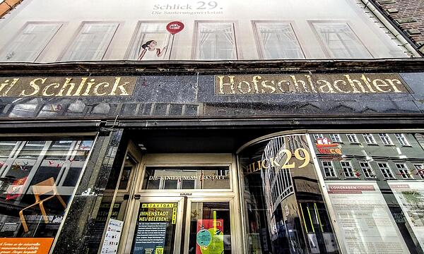 Ehemaliger Hofschlachter Schlick in Coburg: Dieser vordere Gebäudeteil (Richtung Steinweg) wird erhalten und saniert.