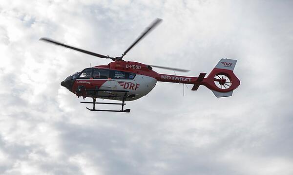 Ein Rettungshubschrauber der Luftrettung