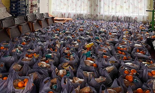Alle Einwohner von Fedoriwka haben eine Winterhilfe in Form eines Lebensmittelpakets erhalten.