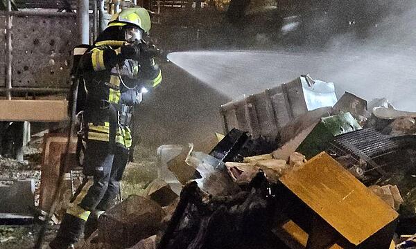 Der Feuerwehr gelang es schnell, den Brand zu löschen.