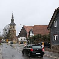 Vollsperrung in der Großheirather Ortsmitte